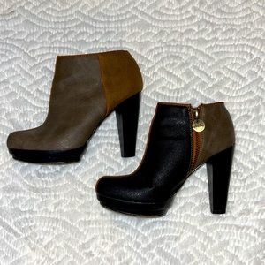 Lela Rose Color Block Ankle Bootie Sz 6